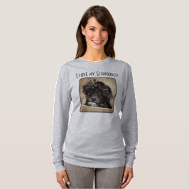 シュヌードル 犬 レディーススウェットシャツ Tシャツ