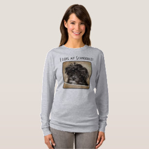 シュヌードル 犬 レディーススウェットシャツ Tシャツ
