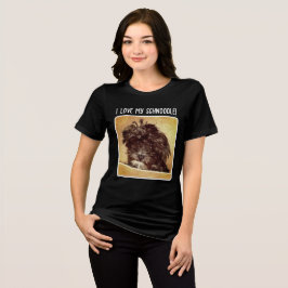 シュヌードル 犬 女性用トリブレンドTシャツ トライブレンドTシャツ