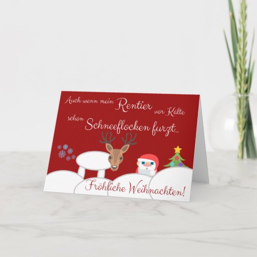 シュネフロッケン·フルゼンデ·レンティエ·ズ·ワイナッチテン！ カード (正面)