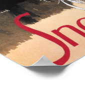 シュネブルテンセイフェ雪花風呂ドイツ語 ポスター (角)