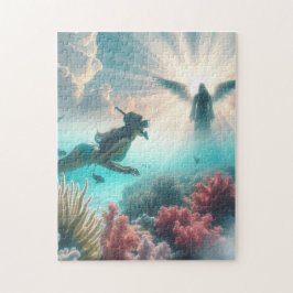 シュノーケラーは天使を見つける ジグソーパズル