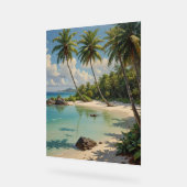 シュノーケラーまたはダイバー秘密のラグーン アクリルサイン (傾斜)