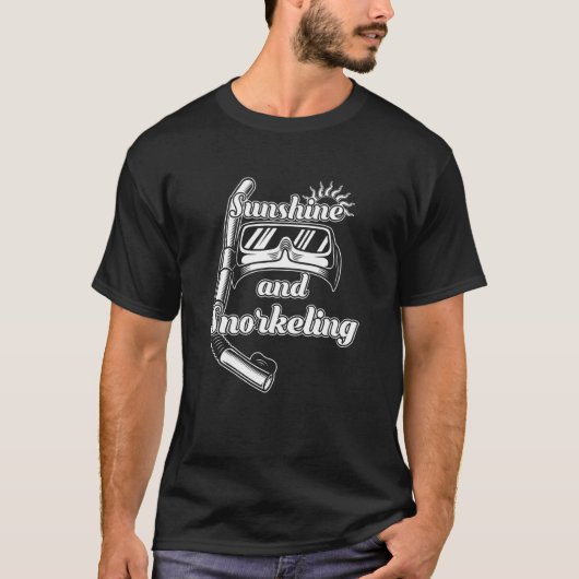 シュノーケラー海サンシャインアンドシュノーケリング Tシャツ (正面)