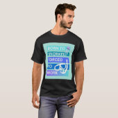 シュノーケリングが好きなのに働くしかない Tシャツ (正面フル)