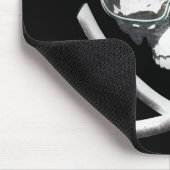 シュノーケリングとスキューバダイビング海賊スカル旗 マウスパッド (コーナー)