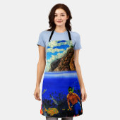 シュノーケリングアットブラックロック エプロン (着用した状態)