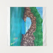 シュノーケリングインパラダイスタペストリー タペストリー (正面(横))