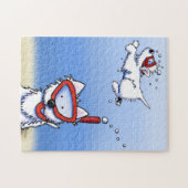 シュノーケリングウェスティーズKiniArtパズル ジグソーパズル (横)