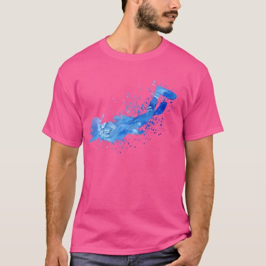 シュノーケリングカラフルダイビング Tシャツ (正面)