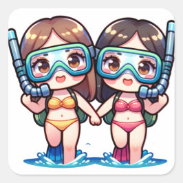 シュノーケリングガールズ スクエアシール
