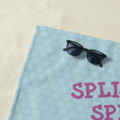 シュノーケリングガールビーチパーティー ビーチタオル (インサイチュ)