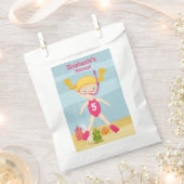 シュノーケリングガールビーチパーティー フェイバーバッグ (クリップ留めされた状態)