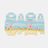 シュノーケリングガールビーチパーティー フェイバーボックス (折り畳みなし)