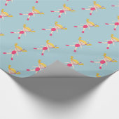 シュノーケリングガールビーチパーティー ラッピングペーパー (角)