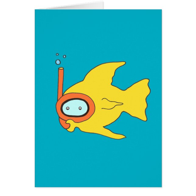 シュノーケリングスイミングイエローフィッシュ (正面)