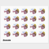 シュノーケリングボーイパーティー時間カスタマイズ可能なシール ラウンドシール (シート)