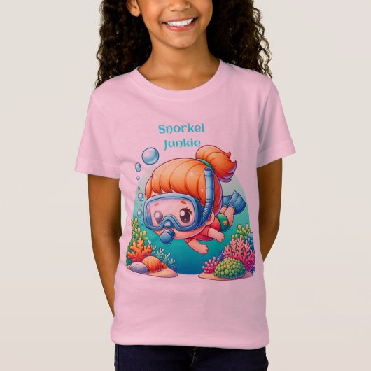 シュノーケリング中毒 Tシャツ (正面)
