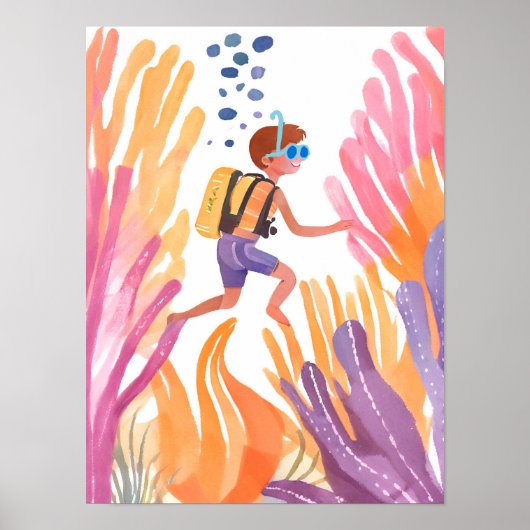 シュノーケリング素晴らし ポスター (正面)