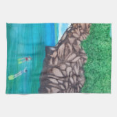 シュノーケリング・イン・パラダイス キッチンタオル (横)