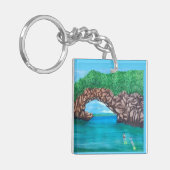 シュノーケリング・イン・パラダイス キーホルダー (正面左)