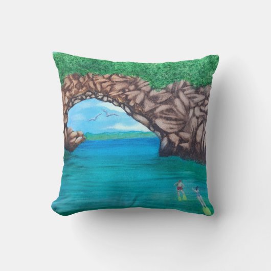 シュノーケリング・イン・パラダイス クッション (正面)