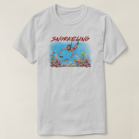 シュノーケリングTシャツ Tシャツ (デザイン正面)