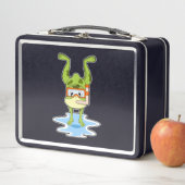 シュノーケルでダイビングをするカエル メタルランチボックス (インサイチュ)