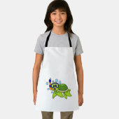 シュノーケルでダイビングをする亀 エプロン (インサイチュ)