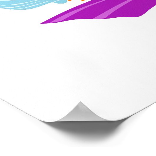 シュノーケルとゴーグル付き夏の格言 ポスター (角)