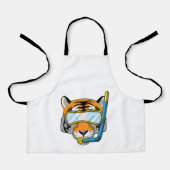 シュノーケルとダイバーとしてのタイガー エプロン (正面)