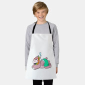 シュノーケルとダイビングのヒッポ エプロン (着用した状態)