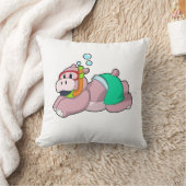 シュノーケルとダイビングのヒッポ クッション (ブランケット)