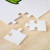 シュノーケルと一緒に泳ぐ亀 ジグソーパズル (側面)