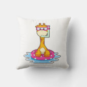 シュノーケルと泳ぐキリン クッション (裏面)