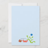 シュノーケルマスク児童招待状 招待状 (裏面)