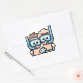 シュノーケル仲間 ラウンドシール (封筒)