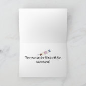 シュノーケル誕生日 カード (内部)