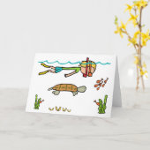 シュノーケル カード (黄色い花)