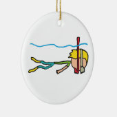 シュノーケル セラミックオーナメント (右)