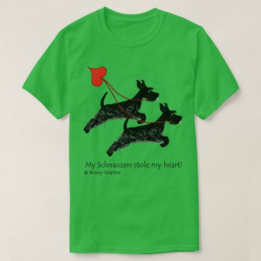 シュノーザーがハートクラシックTシャツを盗んだ Tシャツ (デザイン正面)