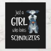 シュノーザーズ犬を愛しているだけの女の子_シュノーザー ワインラベル (シングルラベル)