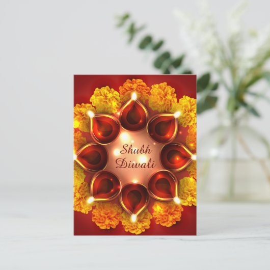 シュバディワリメリゴールド金ゴールドディヤフェスティバルオブライト シーズンポストカード (スタンド正面)