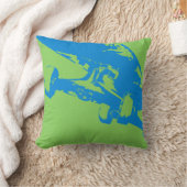 シュビットショブイットスケートボードピローグレイLtブルー クッション (ブランケット)