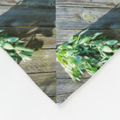 シュフレッシュカットセージ納木材 フリースブランケット (角)