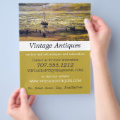 シュベニンゲンの海を眺めるアンティーク店 チラシ (手)