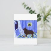 シュペルは微笑む月を感じる ポストカード (スタンド正面)