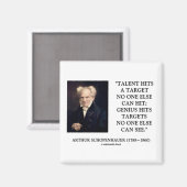 シュペンハウアータレントGeniusが誰も見ていないターゲットをヒット マグネット (正面/裏面)