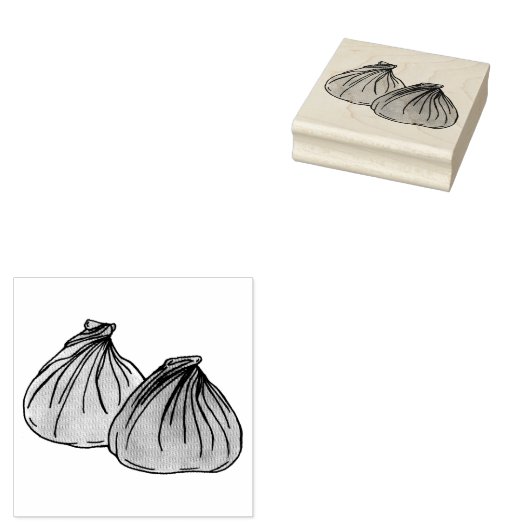 シュマイ中国の広東料理ディム餃子 ラバースタンプ (押印)