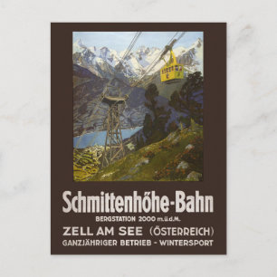 シュミッテンホーエ – バーンAustria Vintage Poster 1930 ポストカード